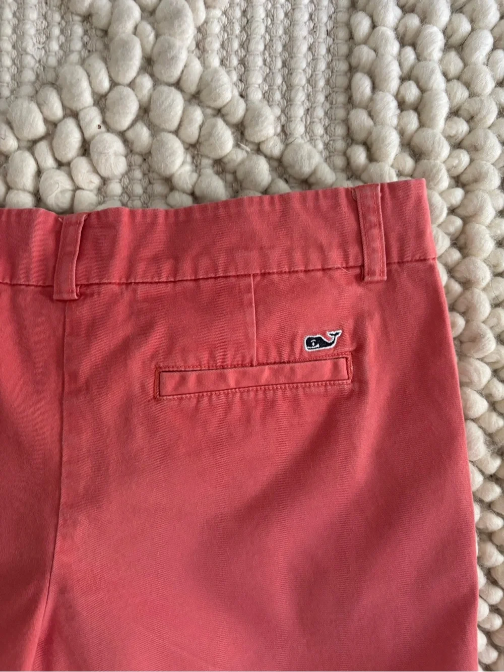 Vineyard Vines Coral Pink Chino Cotton Shorts Girl size 14